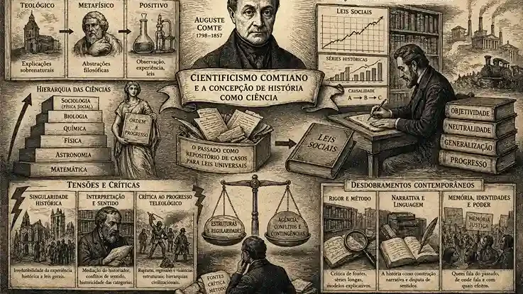 O cientificismo de Comte e a redução da História a laboratório do progresso