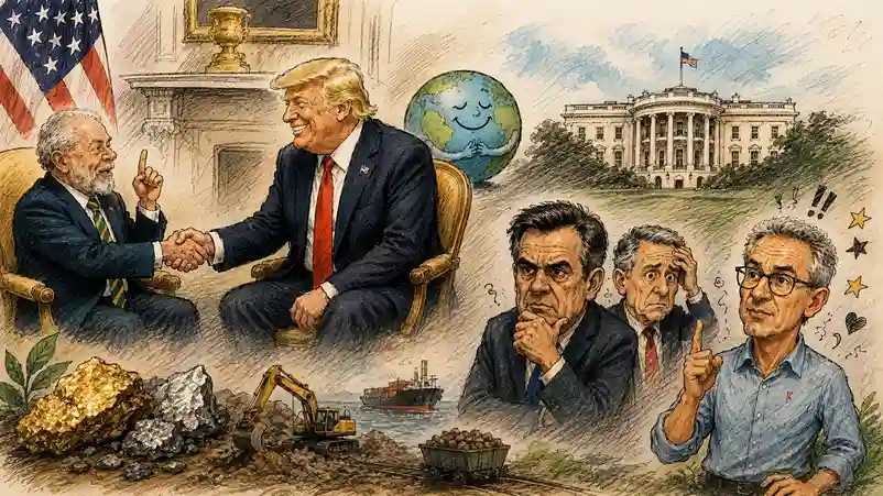 Lula em visita a Trump